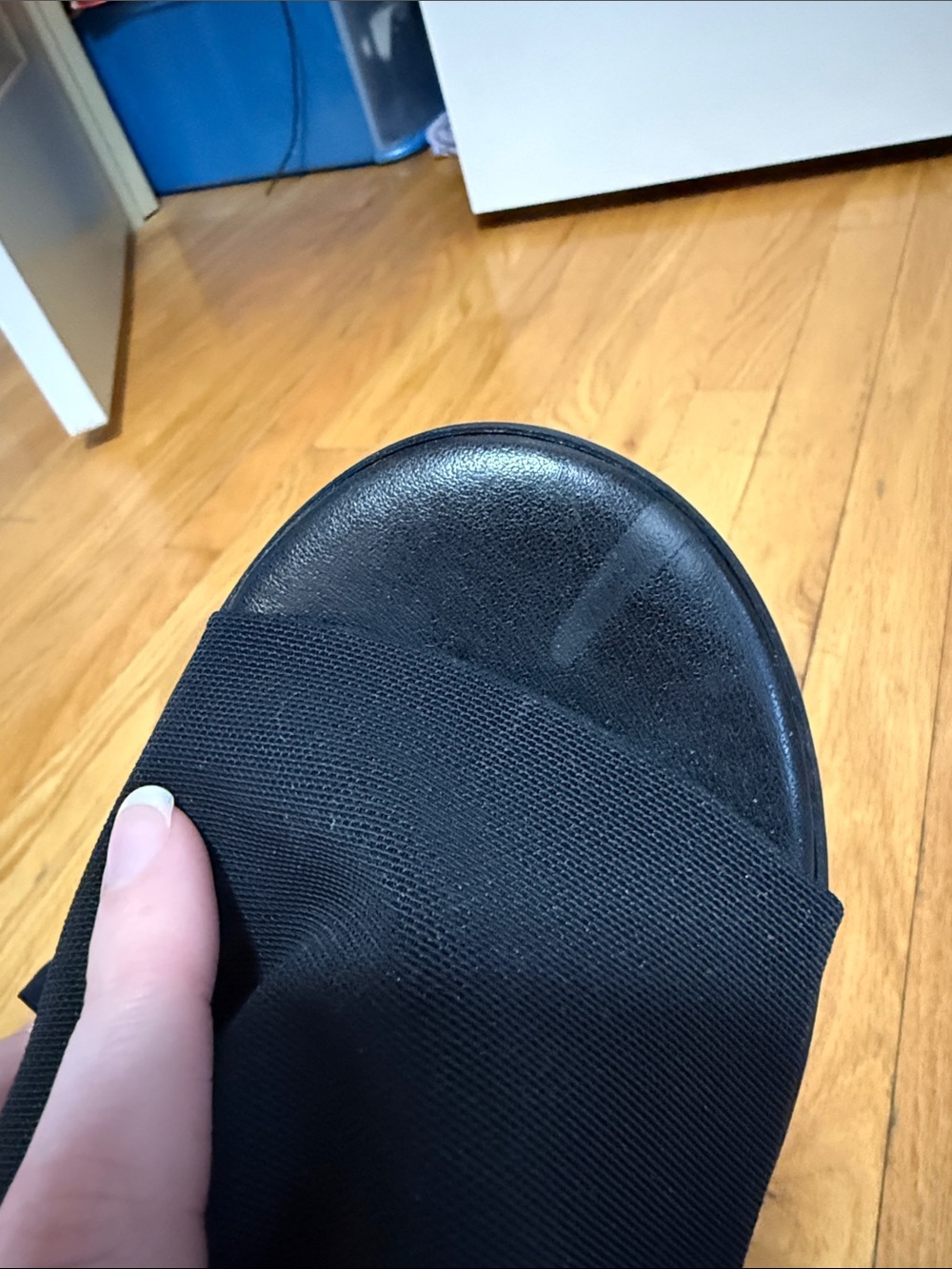 Steve Madden Black Fabric Platform Mule Slides - Picture 4 of 6
